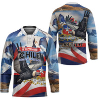 Personalized Chile Independence Day 18th September Hockey Jersey Andean Condor Flying - Wonder Print Shop