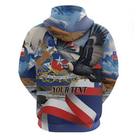 Personalized Chile Independence Day 18th September Hoodie Andean Condor Flying - Wonder Print Shop