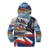 Personalized Chile Independence Day 18th September Kid Hoodie Andean Condor Flying - Wonder Print Shop