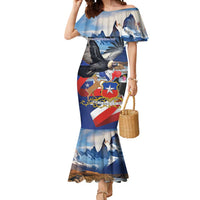 Personalized Chile Independence Day 18th September Mermaid Dress Andean Condor Flying - Wonder Print Shop