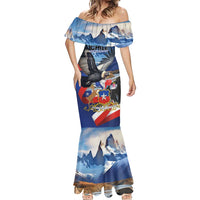 Personalized Chile Independence Day 18th September Mermaid Dress Andean Condor Flying - Wonder Print Shop