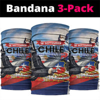 Chile Independence Day 18th September Neck Gaiter Andean Condor Flying - Wonder Print Shop