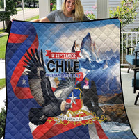 Chile Independence Day 18th September Quilt Andean Condor Flying - Wonder Print Shop