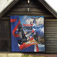 Chile Independence Day 18th September Quilt Andean Condor Flying - Wonder Print Shop