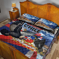 Chile Independence Day 18th September Quilt Bed Set Andean Condor Flying - Wonder Print Shop