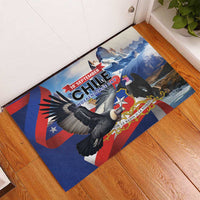 Chile Independence Day 18th September Rubber Doormat Andean Condor Flying - Wonder Print Shop
