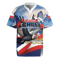 Personalized Chile Independence Day 18th September Rugby Jersey Andean Condor Flying - Wonder Print Shop