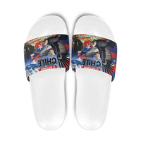 Chile Independence Day 18th September Slide Sandals Andean Condor Flying - Wonder Print Shop