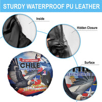 Chile Independence Day 18th September Spare Tire Cover Andean Condor Flying - Wonder Print Shop