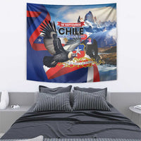 Chile Independence Day 18th September Tapestry Andean Condor Flying - Wonder Print Shop