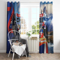 Chile Independence Day 18th September Window Curtain Andean Condor Flying - Wonder Print Shop