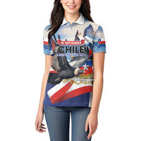 Personalized Chile Independence Day 18th September Women Polo Shirt Andean Condor Flying - Wonder Print Shop