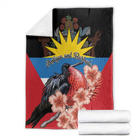 Antigua and Barbuda Blanket Magnificent Frigatebird Hibiscus