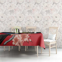 Antigua and Barbuda Tablecloth Magnificent Frigatebird Hibiscus - Wonder Print Shop