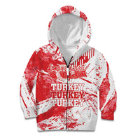 Personalised Turkey Kid Hoodie Turkiye Map Unique Grunge - Wonder Print Shop
