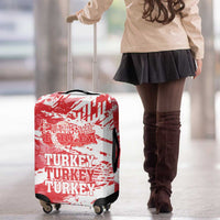 Turkey Luggage Cover Turkiye Map Unique Grunge - Wonder Print Shop