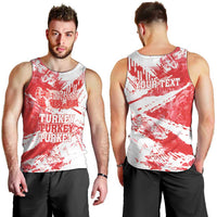Personalised Turkey Men Tank Top Turkiye Map Unique Grunge - Wonder Print Shop