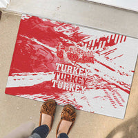 Turkey Rubber Doormat Turkiye Map Unique Grunge - Wonder Print Shop
