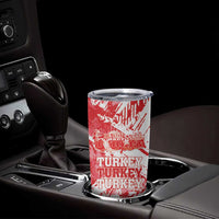 Personalised Turkey Tumbler Cup Turkiye Map Unique Grunge - Wonder Print Shop