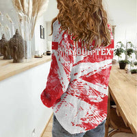 Personalised Turkey Women Casual Shirt Turkiye Map Unique Grunge - Wonder Print Shop