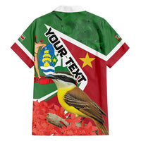 Personalized Suriname Family Matching Long Sleeve Bodycon Dress and Hawaiian Shirt Gerechtigheid Vroomheid Vertrouwen - Wonder Print Shop