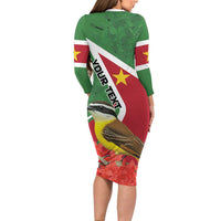 Personalized Suriname Family Matching Long Sleeve Bodycon Dress and Hawaiian Shirt Gerechtigheid Vroomheid Vertrouwen - Wonder Print Shop