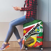 Suriname Luggage Cover Gerechtigheid Vroomheid Vertrouwen - Wonder Print Shop
