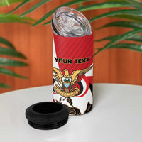 Personalized Republic of Yemen 4 in 1 Can Cooler Tumbler Yamaniyyatu Coat of Arms - Wonder Print Shop