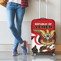 Republic of Yemen Luggage Cover Yamaniyyatu Coat of Arms - Wonder Print Shop