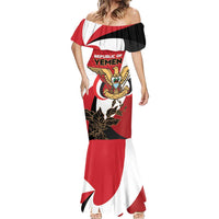 Personalized Republic of Yemen Mermaid Dress Yamaniyyatu Coat of Arms - Wonder Print Shop