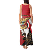 Personalized Republic of Yemen Tank Maxi Dress Yamaniyyatu Coat of Arms - Wonder Print Shop