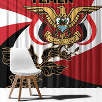 Republic of Yemen Window Curtain Yamaniyyatu Coat of Arms - Wonder Print Shop