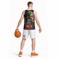 Personalized Mardi Gras Funny Shrimp Basketball Jersey Fleur De Lis Special Version - Wonder Print Shop