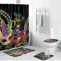 Mardi Gras Funny Shrimp Bathroom Set Fleur De Lis Special Version - Wonder Print Shop