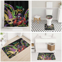 Mardi Gras Funny Shrimp Bathroom Set Fleur De Lis Special Version - Wonder Print Shop