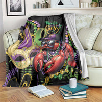 Mardi Gras Funny Shrimp Blanket Fleur De Lis Special Version - Wonder Print Shop