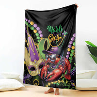 Mardi Gras Funny Shrimp Blanket Fleur De Lis Special Version - Wonder Print Shop