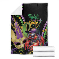 Mardi Gras Funny Shrimp Blanket Fleur De Lis Special Version - Wonder Print Shop