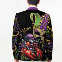 Personalized Mardi Gras Funny Shrimp Blazer Fleur De Lis Special Version - Wonder Print Shop