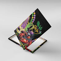 Mardi Gras Funny Shrimp Canvas Wall Art Fleur De Lis Special Version - Wonder Print Shop