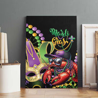 Mardi Gras Funny Shrimp Canvas Wall Art Fleur De Lis Special Version - Wonder Print Shop