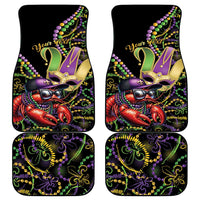 Personalized Mardi Gras Funny Shrimp Car Mats Fleur De Lis Special Version - Wonder Print Shop