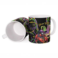 Personalized Mardi Gras Funny Shrimp Ceramic Mug Fleur De Lis Special Version - Wonder Print Shop
