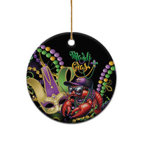 Mardi Gras Funny Shrimp Ceramic Ornament Fleur De Lis Special Version - Wonder Print Shop