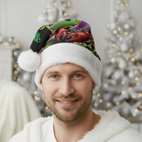 Mardi Gras Funny Shrimp Christmas Santa Hat Fleur De Lis Special Version - Wonder Print Shop