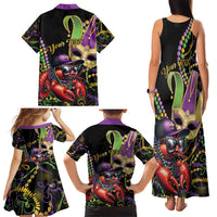 Personalized Mardi Gras Funny Shrimp Family Matching Tank Maxi Dress and Hawaiian Shirt Fleur De Lis Special Version - Wonder Print Shop