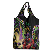 Mardi Gras Funny Shrimp Grocery Bag Fleur De Lis Special Version - Wonder Print Shop
