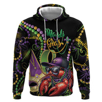 Personalized Mardi Gras Funny Shrimp Hoodie Fleur De Lis Special Version - Wonder Print Shop