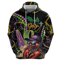 Personalized Mardi Gras Funny Shrimp Hoodie Fleur De Lis Special Version - Wonder Print Shop