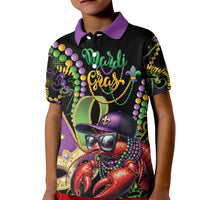 Personalized Mardi Gras Funny Shrimp Kid Polo Shirt Fleur De Lis Special Version - Wonder Print Shop
